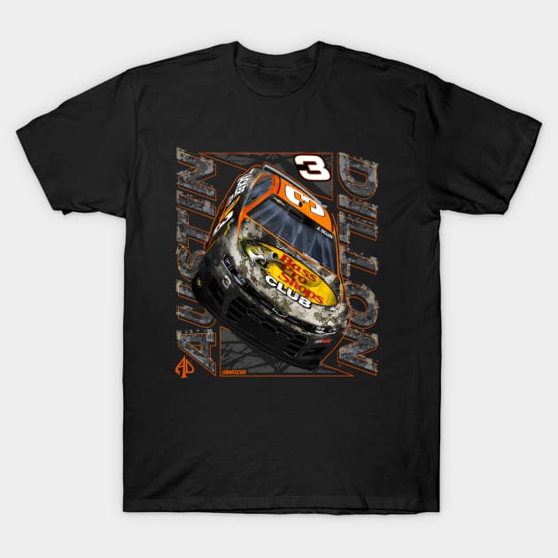 Austin Dillon Black Car T-Shirt by lmsmarcel